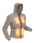 Lämpöhuppari - Naiset | Dual Heating - Beige